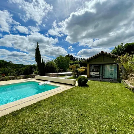 10 Couchages Avec Piscine Chauffee & Jacuzzi Avec Vue Imprenable Meynard